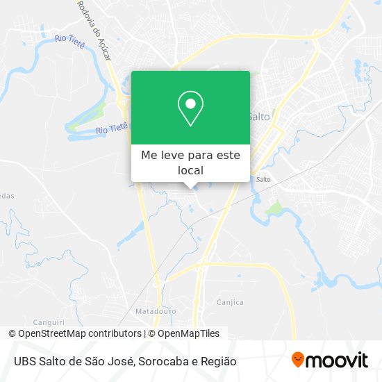 UBS Salto de São José mapa