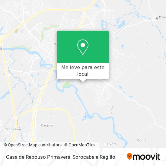 Casa de Repouso Primavera mapa
