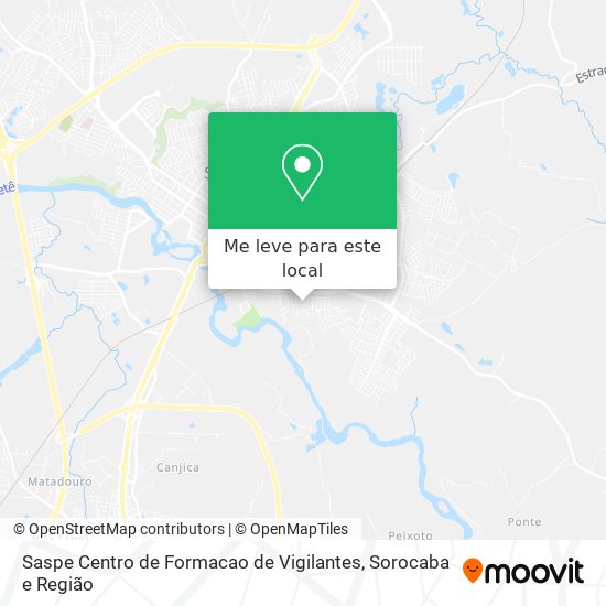 Saspe Centro de Formacao de Vigilantes mapa