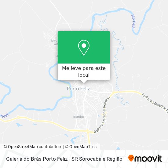 Galeria do Brás Porto Feliz - SP mapa