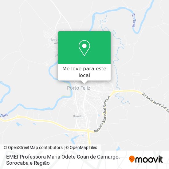 EMEI Professora Maria Odete Coan de Camargo mapa