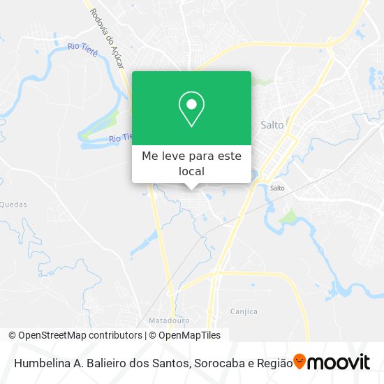 Humbelina A. Balieiro dos Santos mapa