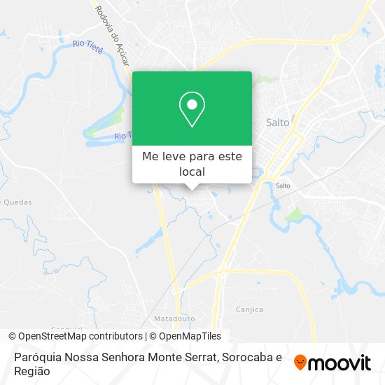 Paróquia Nossa Senhora Monte Serrat mapa