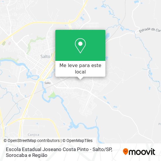 Escola Estadual Joseano Costa Pinto - Salto / SP mapa