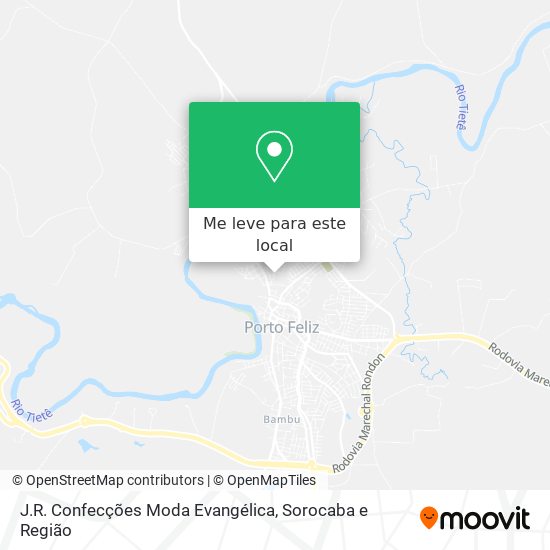 J.R. Confecções Moda Evangélica mapa