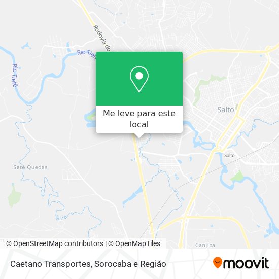 Caetano Transportes mapa