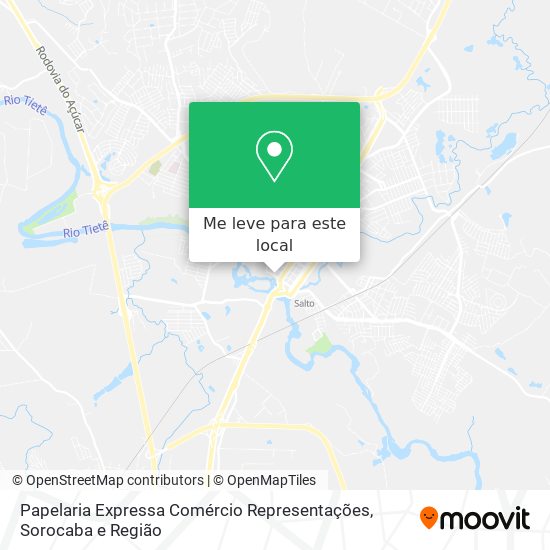 Papelaria Expressa Comércio Representações mapa