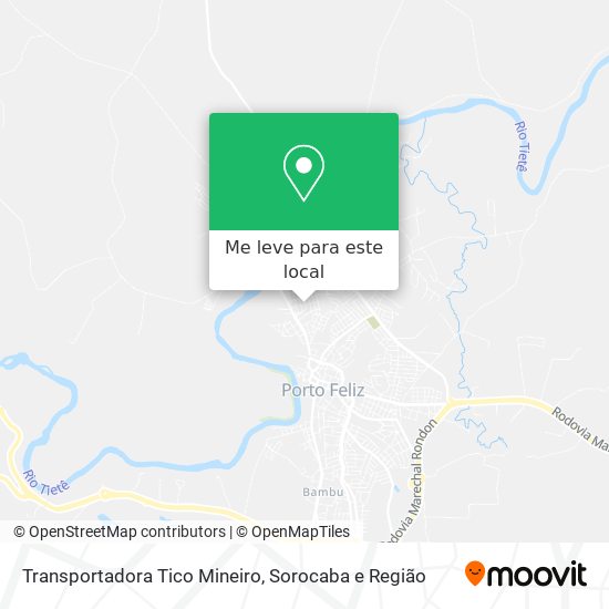 Transportadora Tico Mineiro mapa