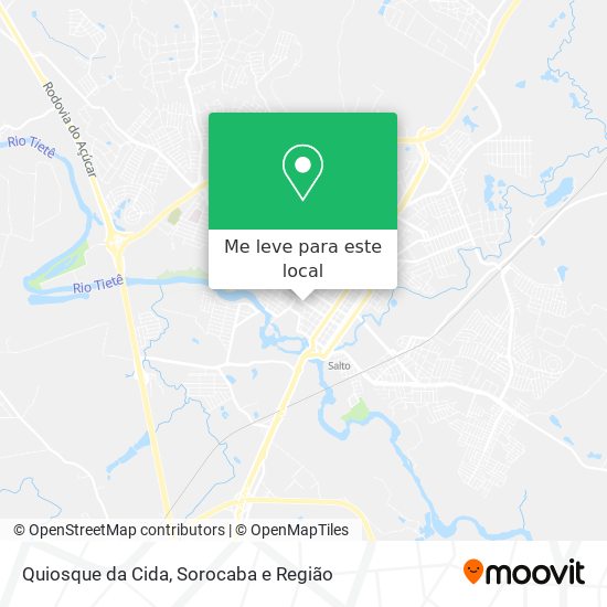 Quiosque da Cida mapa