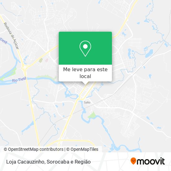 Loja Cacauzinho mapa