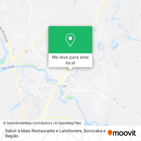 Sabor a Mais Restaurante e Lanchonete mapa