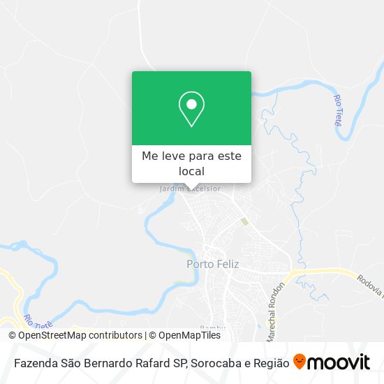 Fazenda São Bernardo Rafard SP mapa