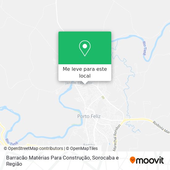 Barracão Matérias Para Construção mapa