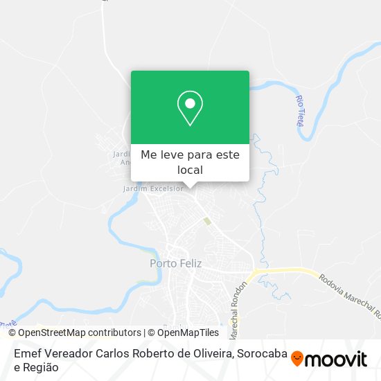 Emef Vereador Carlos Roberto de Oliveira mapa