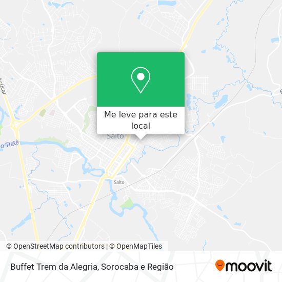 Buffet Trem da Alegria mapa