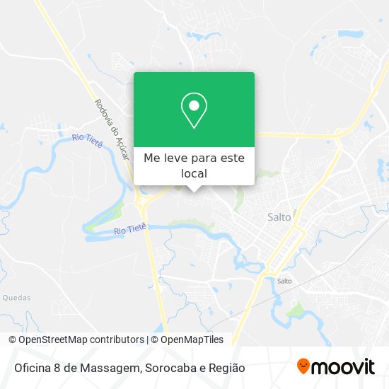 Oficina 8 de Massagem mapa