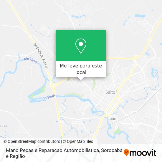 Mano Pecas e Reparacao Automobilistica mapa