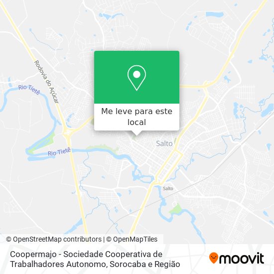 Coopermajo - Sociedade Cooperativa de Trabalhadores Autonomo mapa