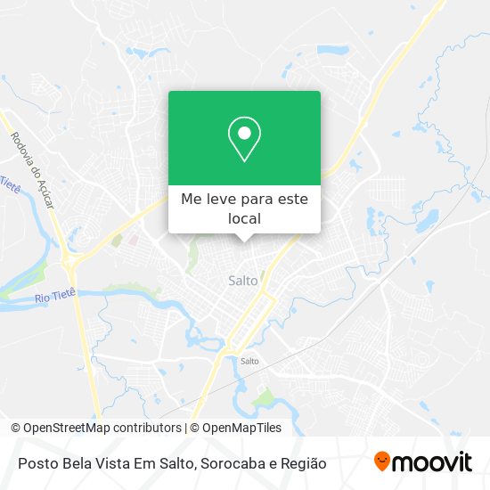 Posto Bela Vista Em Salto mapa