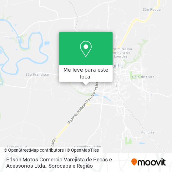 Edson Motos Comercio Varejista de Pecas e Acessorios Ltda. mapa