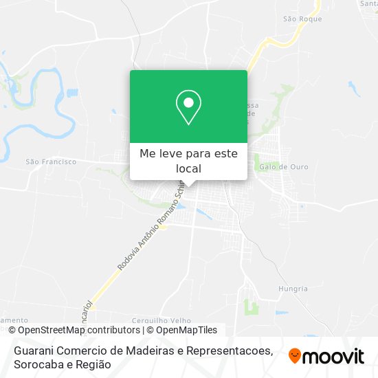 Guarani Comercio de Madeiras e Representacoes mapa