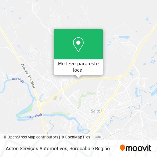 Aston Serviços Automotivos mapa