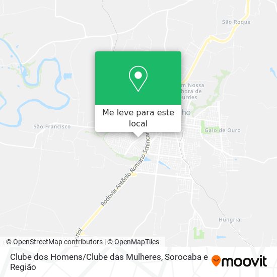 Clube dos Homens / Clube das Mulheres mapa