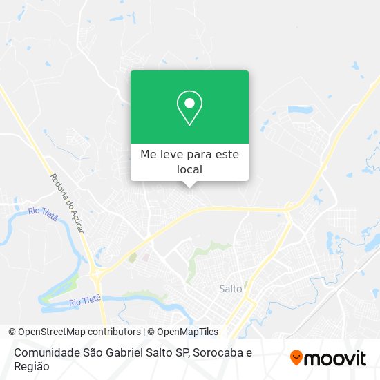 Comunidade São Gabriel Salto SP mapa