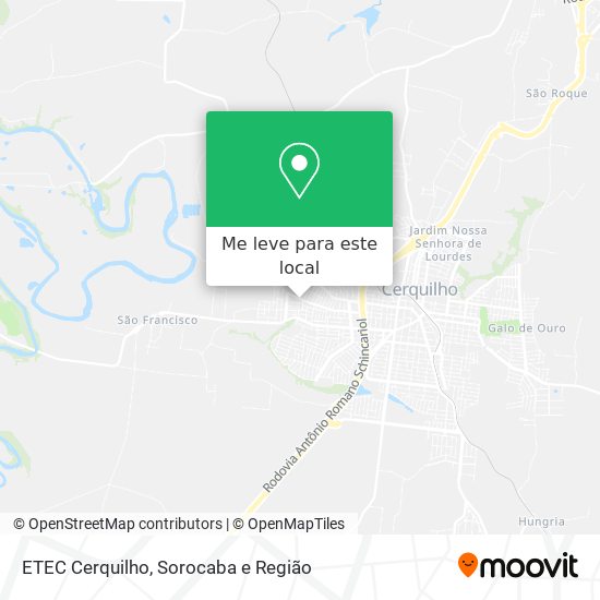 ETEC Cerquilho mapa