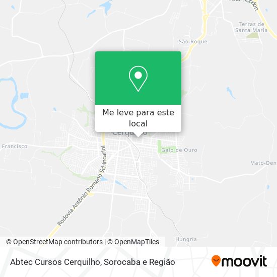 Abtec Cursos Cerquilho mapa