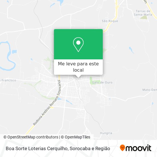 Boa Sorte Loterias Cerquilho mapa