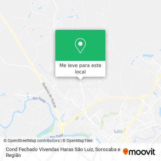 Cond Fechado Vivendas Haras São Luiz mapa