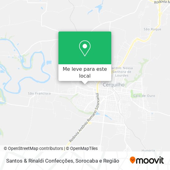 Santos & Rinaldi Confecções mapa