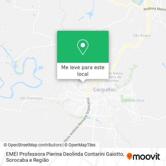EMEI Professora Pierina Deolinda Contarini Gaiotto mapa