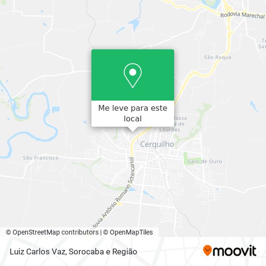 Luiz Carlos Vaz mapa