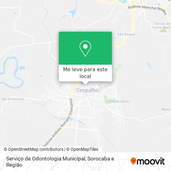 Serviço de Odontologia Municipal mapa