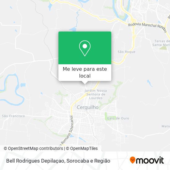 Bell Rodrigues Depilaçao mapa