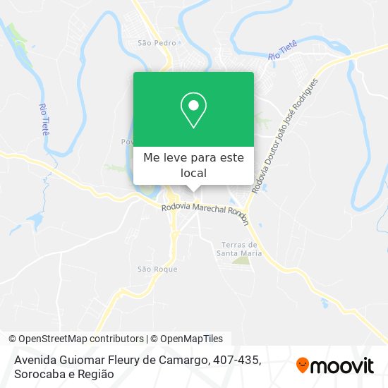 Avenida Guiomar Fleury de Camargo, 407-435 mapa
