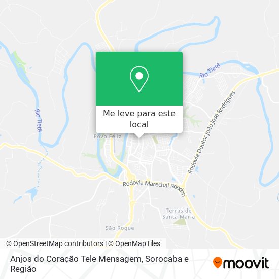 Anjos do Coração Tele Mensagem mapa