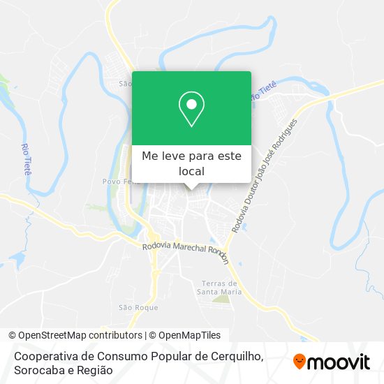 Cooperativa de Consumo Popular de Cerquilho mapa