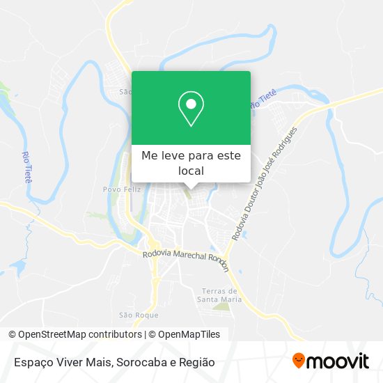 Espaço Viver Mais mapa