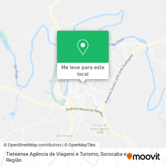 Tieteense Agência de Viagens e Turismo mapa