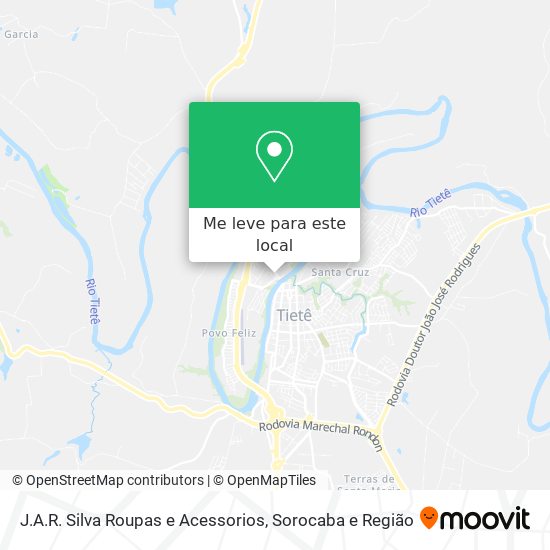 J.A.R. Silva Roupas e Acessorios mapa