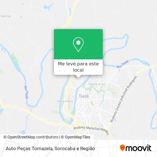 Auto Peças Tomazela mapa