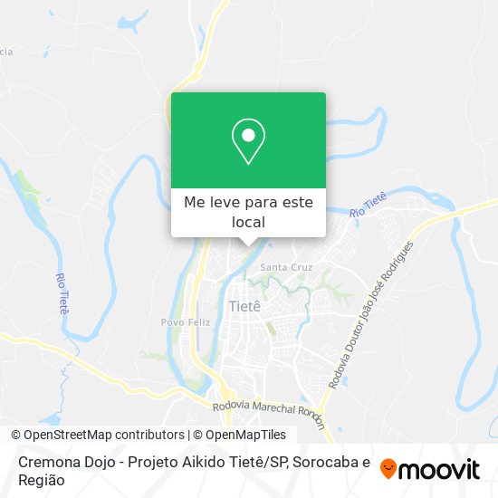 Cremona Dojo - Projeto Aikido Tietê / SP mapa