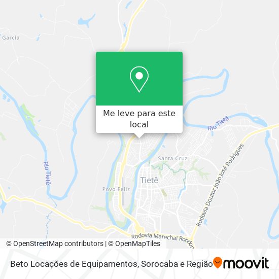 Beto Locações de Equipamentos mapa