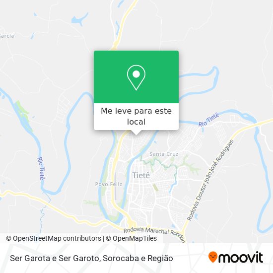Ser Garota e Ser Garoto mapa