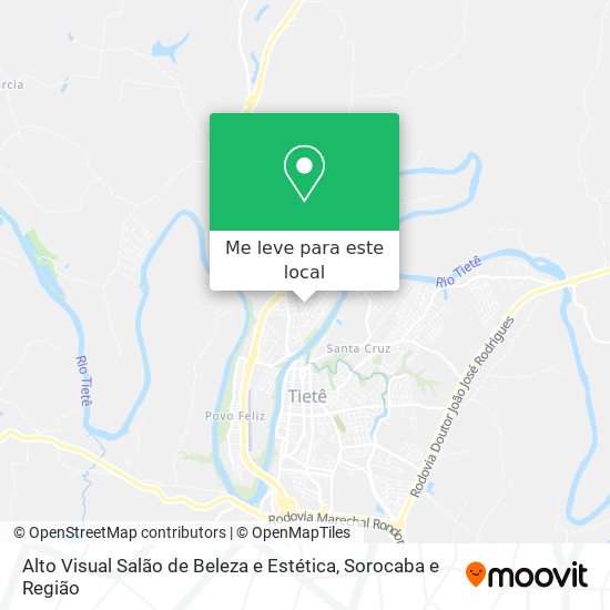 Alto Visual Salão de Beleza e Estética mapa