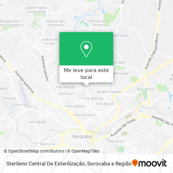 Sterileno Central De Esterilização mapa