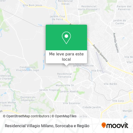 Residencial Villagio Milano mapa